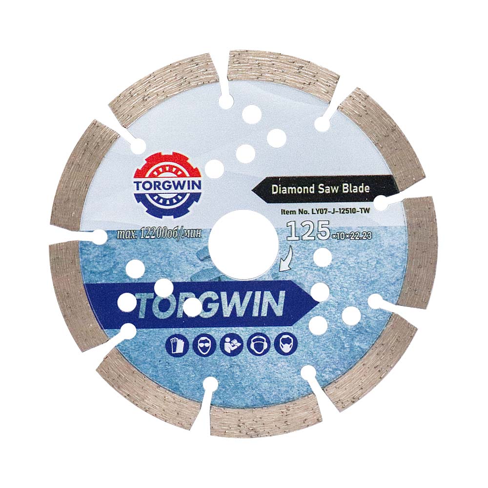 125mm segmented adamantino vidit ferrum in concretum