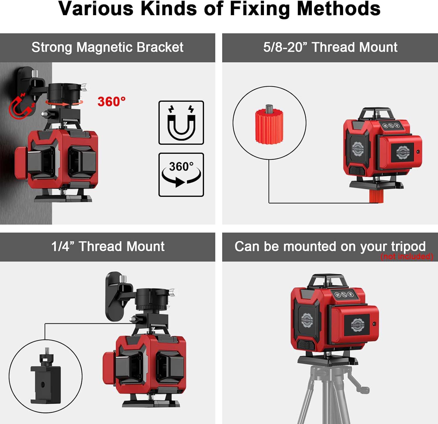 Laser Level, TG 4D 16 Lineae laser Level 4x360 ipsum adtritio tool