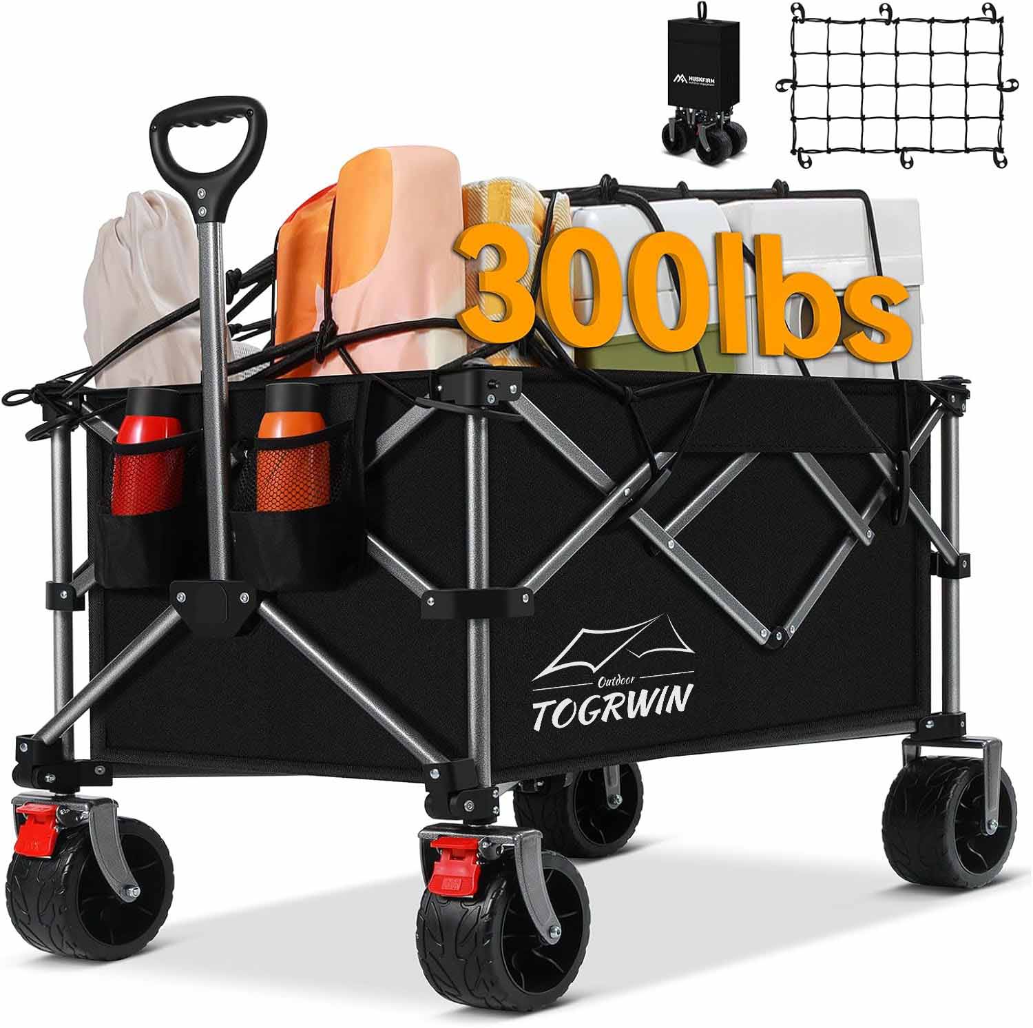 Torgwin Castra Cart Foldable omnes loca plaustrum plicatum litore plaustro